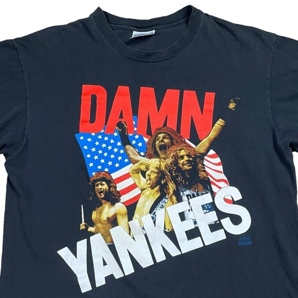 Hanes Vintage 80s Damn Yankees Yank This Band Tour Shirt Adult Large‎ - Picture 2 of 7